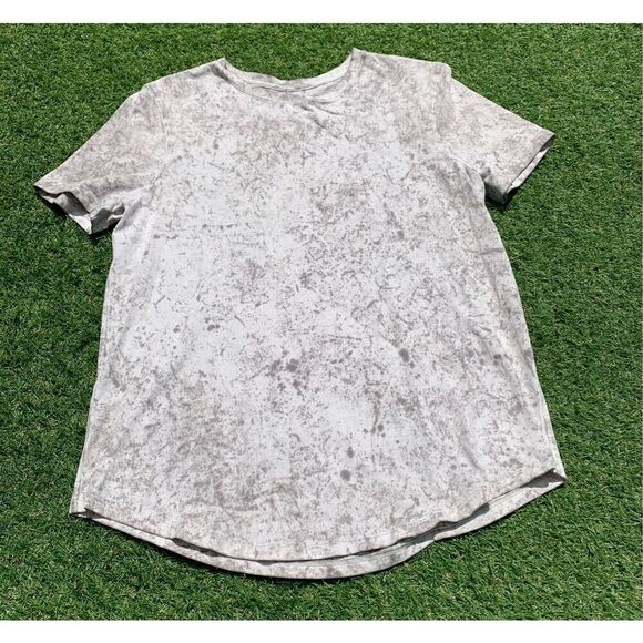 74- Lululemon Love Crew Cirrus Wash White Opal Raw tie dye Rover T-Shirt Top M - Picture 2 of 7